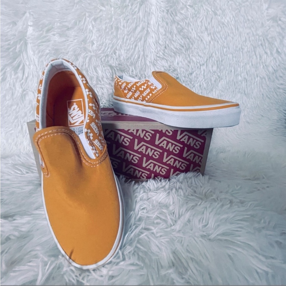 New Vans Slip-On Sneakers in Mustard Yellow - Picture 3 of 3